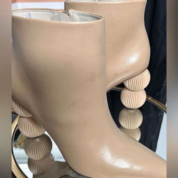 Cult Gaia Cam Bauble-Heel Leather Ankle Boots - Picture 2 of 15